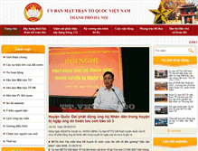 Tablet Screenshot of mttqhanoi.org.vn